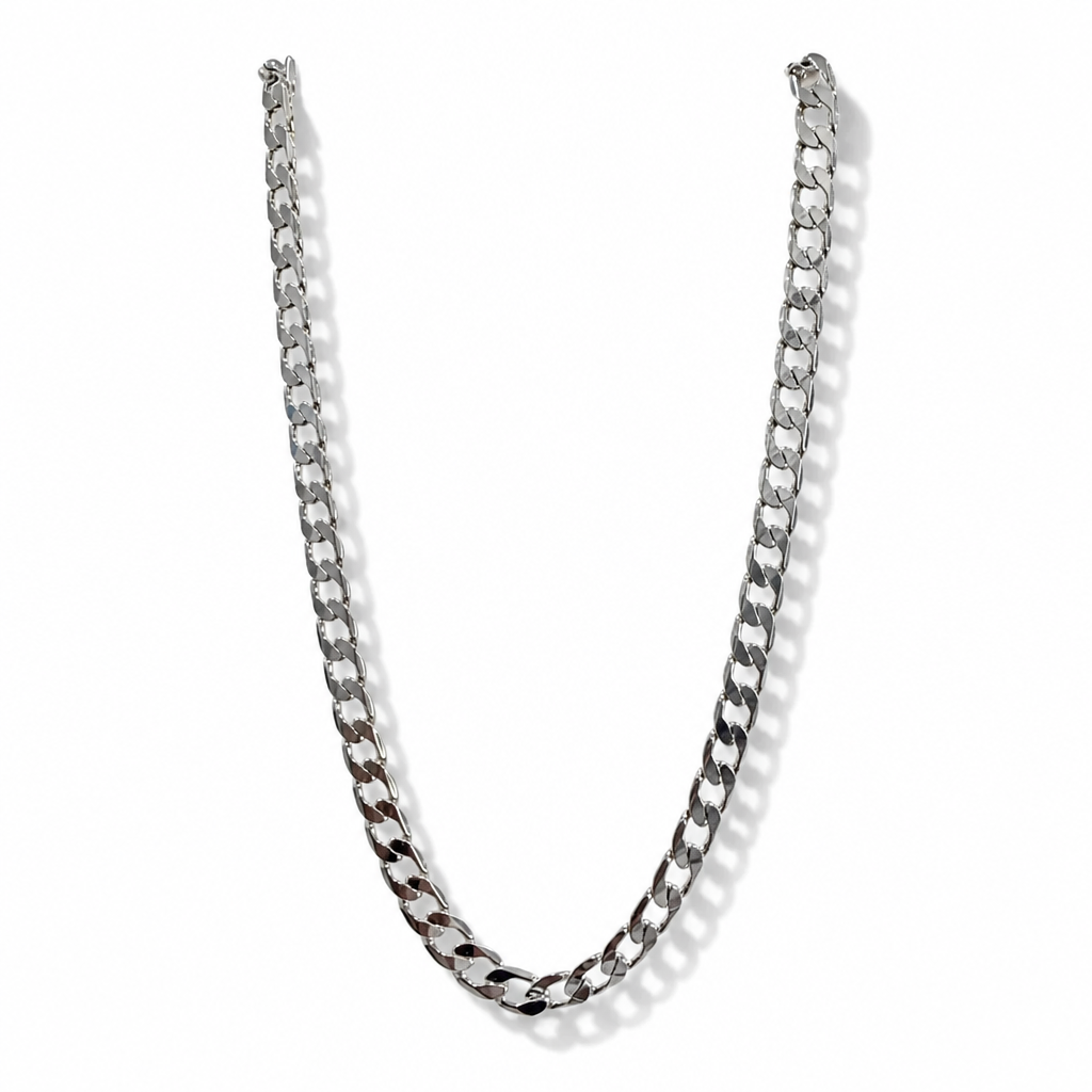Silver Cuban Link Chain Necklace – Sterling Silver