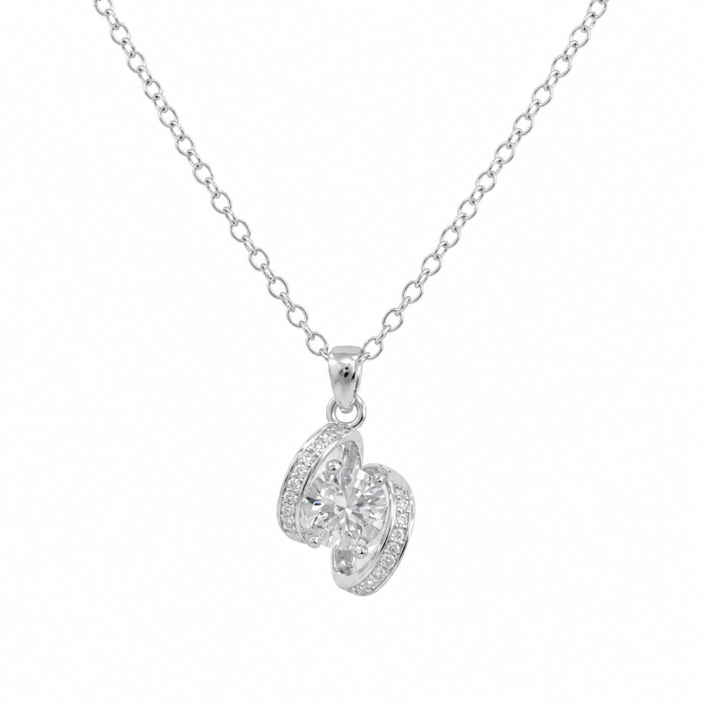 Infinity Knot Pendant Necklace – Sterling Silver