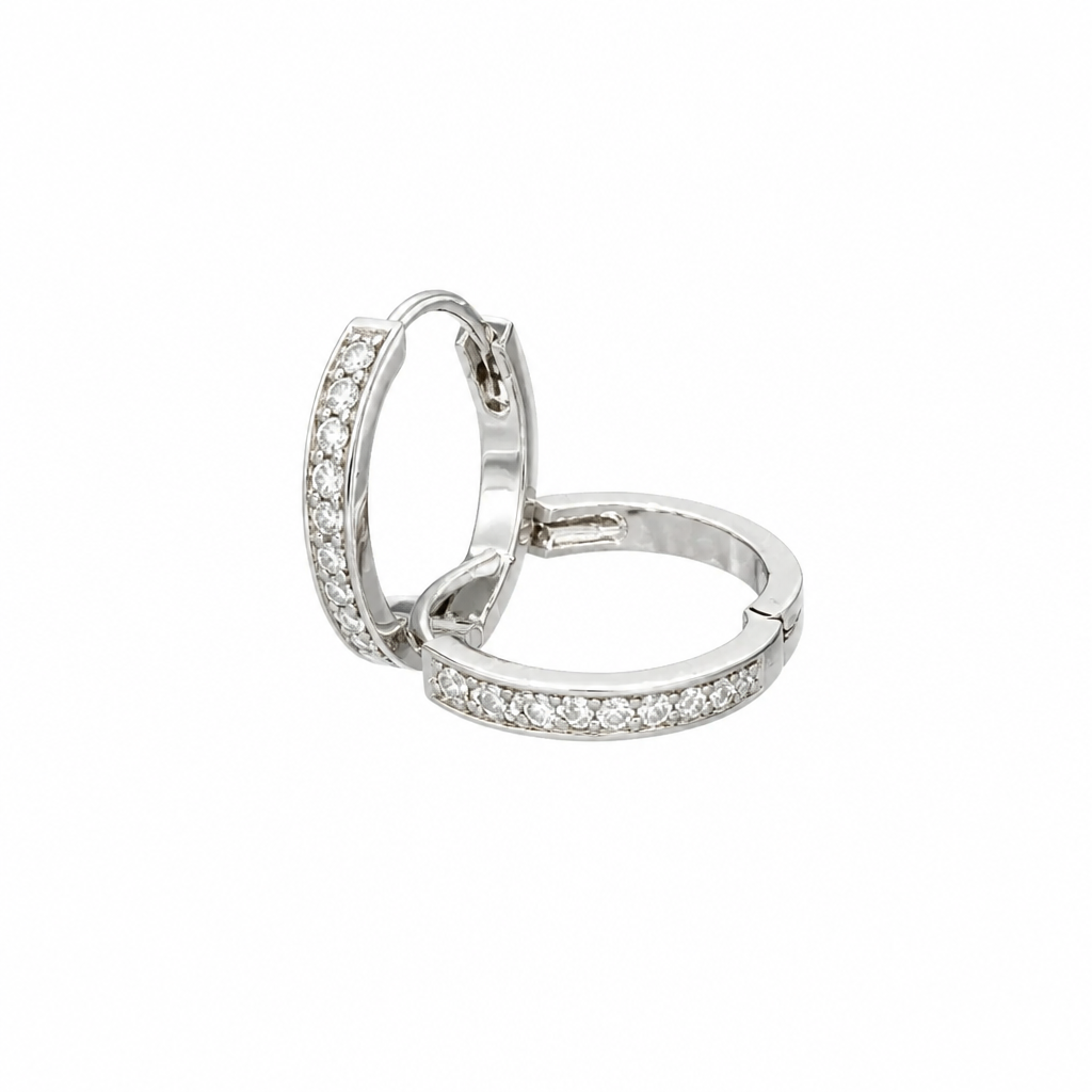 Organic Wave Hoop Earring – Sterling Silver
