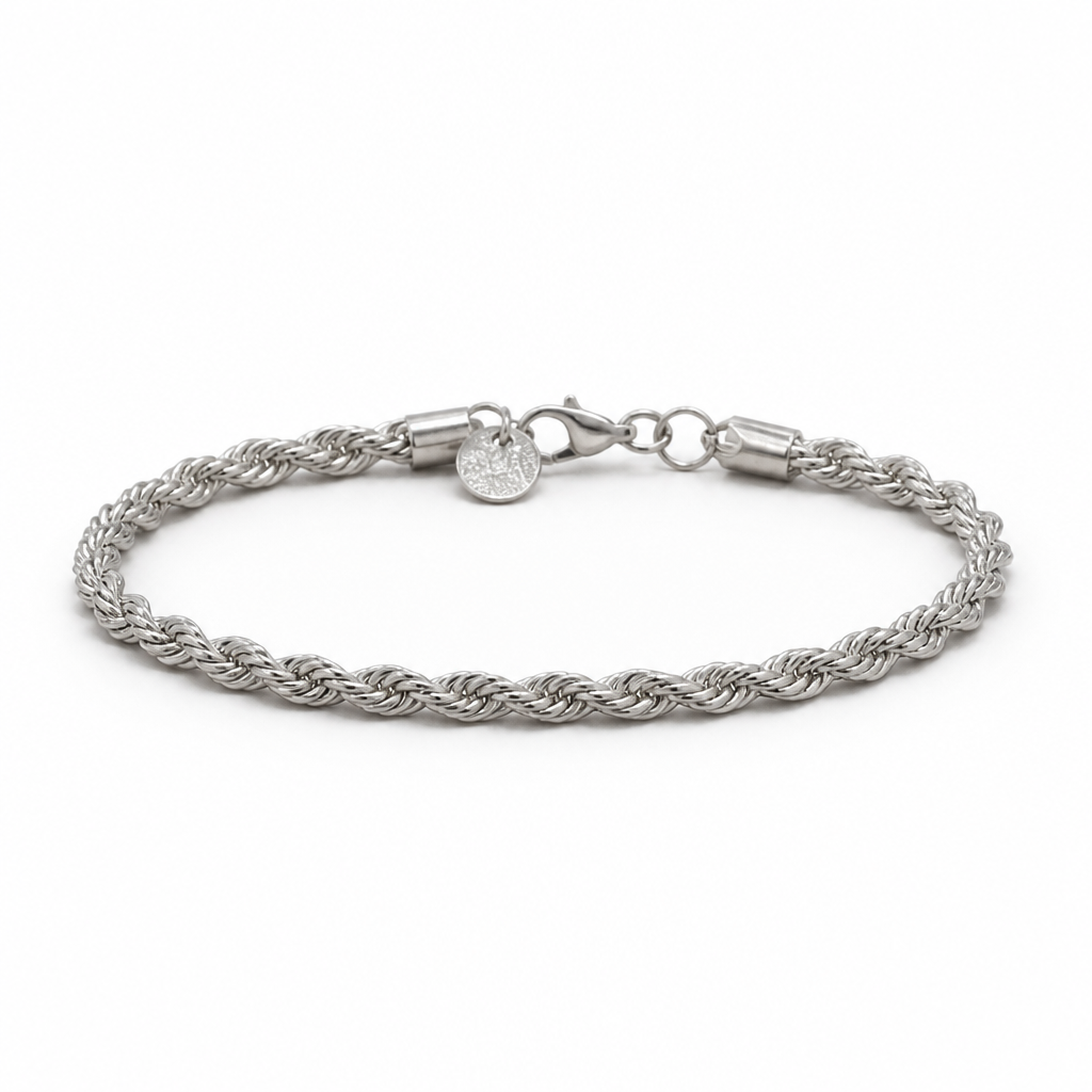 Rope Chain Bracelet – Sterling Silver